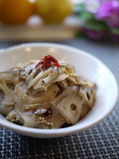 TVでやってた花粉症対策レンコンきんぴら-レシピのメイン写真