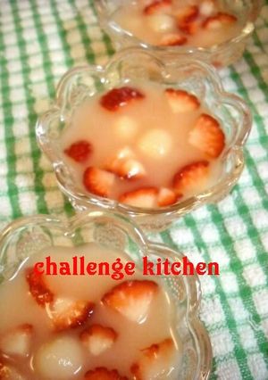 アセロラドリンクde春色☆白玉甘味♪-レシピのメイン写真