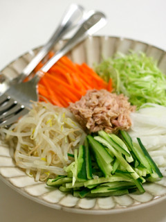 千切り野菜とツナのもみ海苔サラダ-レシピのメイン写真