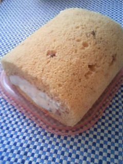 春の香り☆桜餅なロールケーキ♪-レシピのメイン写真