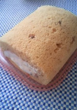 春の香り☆桜餅なロールケーキ♪-レシピのメイン写真