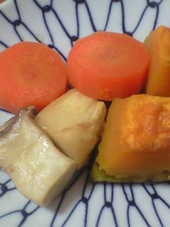 カボチャ・ニンジン・エリンギの煮物-レシピのメイン写真
