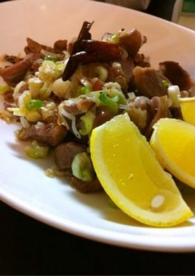 砂肝のネギ塩レモン炒め-レシピのメイン写真