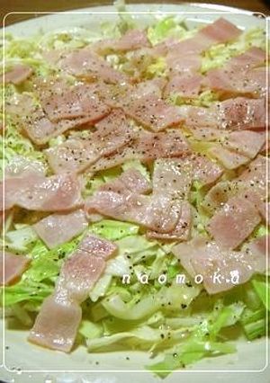 ﾊﾟﾊﾟｯと！キャベツとベーコンをチン♪-レシピのメイン写真