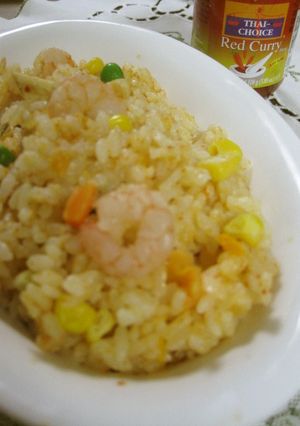 レッドカレーペーストで♡手軽炊飯器ピラフ-レシピのメイン写真