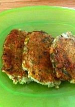 お好み焼き風おやき（離乳食後期）-レシピのメイン写真