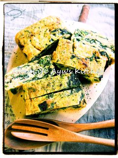 干し海老とほうれん草の卵焼き-レシピのメイン写真