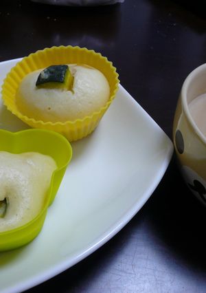 _m_ミルクかぼちゃ蒸しパン_m_-レシピのメイン写真