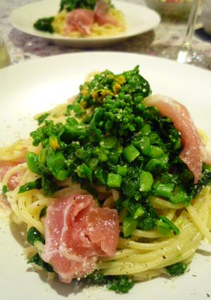 菜の花と生ハムのパスタ-レシピのメイン写真