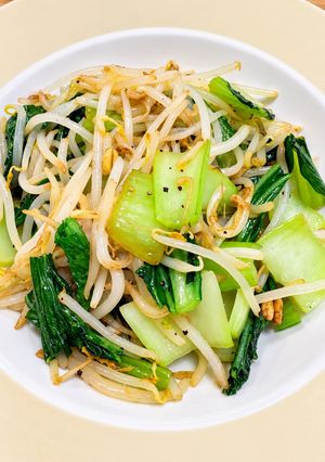 もやしと青梗菜の香味炒め-レシピのメイン写真
