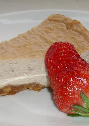 ふんわり豆腐入りチーズケーキ イチゴ入り-レシピのメイン写真