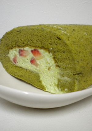春色の抹茶ロール-レシピのメイン写真