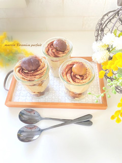 マロンティラミス風パフェ-レシピのメイン写真