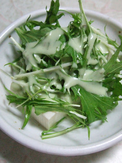 豆腐と水菜のサラダ-レシピのメイン写真