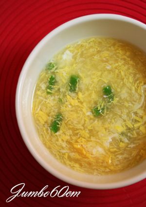超シンプルなとろとろ卵スープ金華ハム風味-レシピのメイン写真