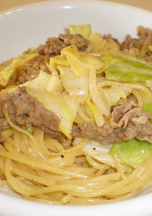 焼肉のタレでクリーミーパスタ-レシピのメイン写真