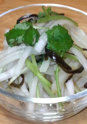 『しゃきしゃき根菜の塩昆布サラダ』-レシピのメイン写真