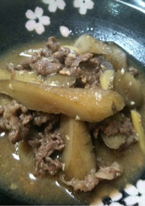 ★ピリ辛★牛肉とゴボウの味噌煮-レシピのメイン写真