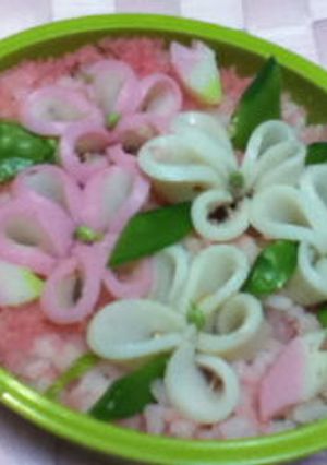 お花見弁当ミニかまぼこで-レシピのメイン写真