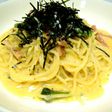 ほうれん草とベーコンの和風カルボナーラ