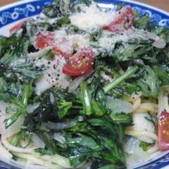 生春菊のパスタ-レシピのメイン写真