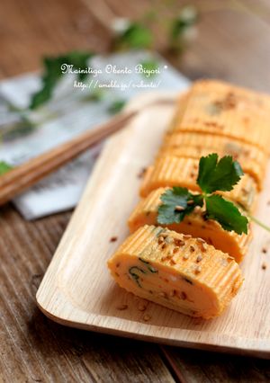 白だしと三つ葉のたまご焼き♪-レシピのメイン写真