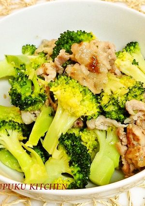 豚肉とブロッコリーのシンプルな炒めもの-レシピのメイン写真
