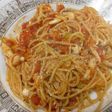 ブナシメジとベーコンのトマトソースパスタ