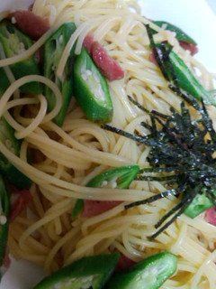 梅とオクラの和風パスタ-レシピのメイン写真