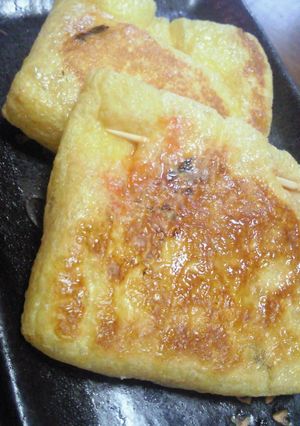 油揚げにもちﾁｰｽﾞ-レシピのメイン写真