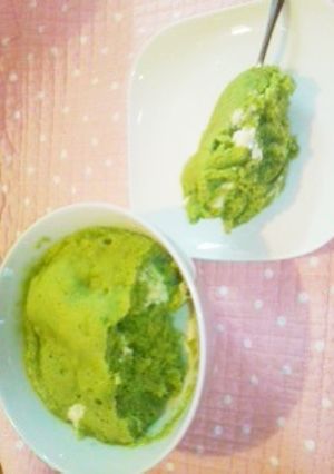 ひとり分だけ～♪簡単★抹茶豆乳蒸しパン-レシピのメイン写真