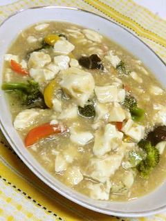 たっぷり蒸し野菜の麻婆豆腐風-レシピのメイン写真