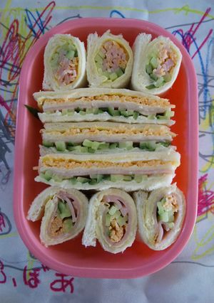 ロールサンドのお弁当-レシピのメイン写真