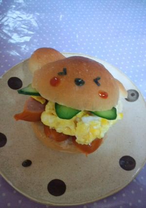 もう食べきれない!くまのハンバーガー☆-レシピのメイン写真
