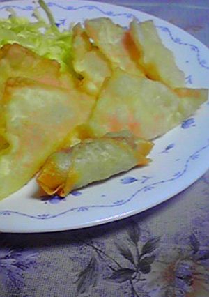 焼売の皮でカニチーズ揚げとウインナー巻き-レシピのメイン写真