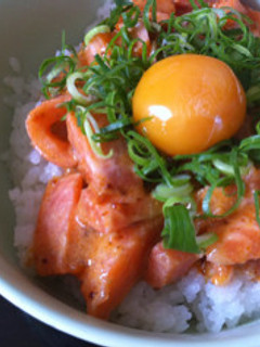 カフェ飯♡サーモンユッケ丼♡-レシピのメイン写真