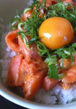 カフェ飯♡サーモンユッケ丼♡-レシピのメイン写真