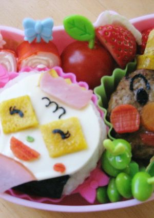 アンパンマン＆メロンパンナのひな祭り弁当-レシピのメイン写真