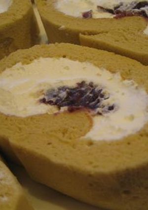 抹茶ドリンク粉末使用！抹茶ロールケーキ☆-レシピのメイン写真