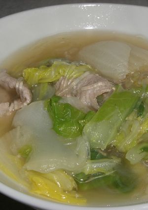 白菜と豚肉のスープ☆あったまる-レシピのメイン写真