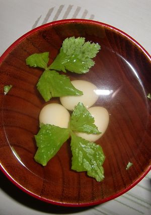 うずらと三つ葉のお吸い物☆-レシピのメイン写真