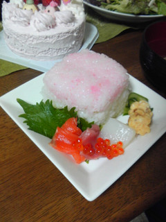 ひなまつりに♪ひし餅なお寿司-レシピのメイン写真