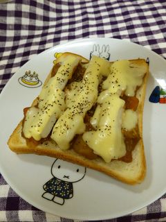 ちくわカレートースト-レシピのメイン写真