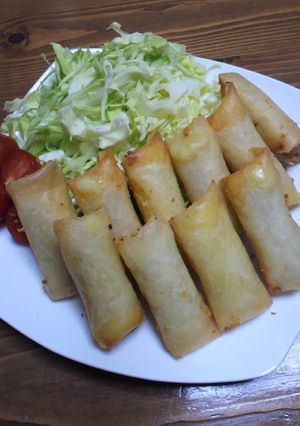 ♥チーズとウィンナーのミニ春巻き♥-レシピのメイン写真