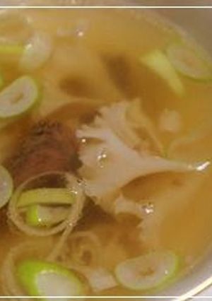 花びら茸入りスープde免疫力アップ♪-レシピのメイン写真
