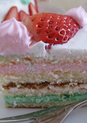 ３色クリーム雛ケーキ-レシピのメイン写真