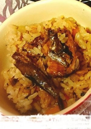 さんま缶で！簡単炊き込みご飯-レシピのメイン写真