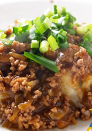 トロトロジャガイモの肉味噌あんかけ-レシピのメイン写真