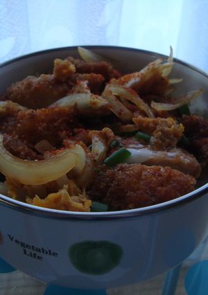 チキンカツ丼弁当-レシピのメイン写真