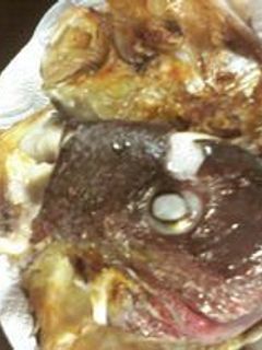 簡単 鯛のアラ塩焼き お頭つき -レシピのメイン写真